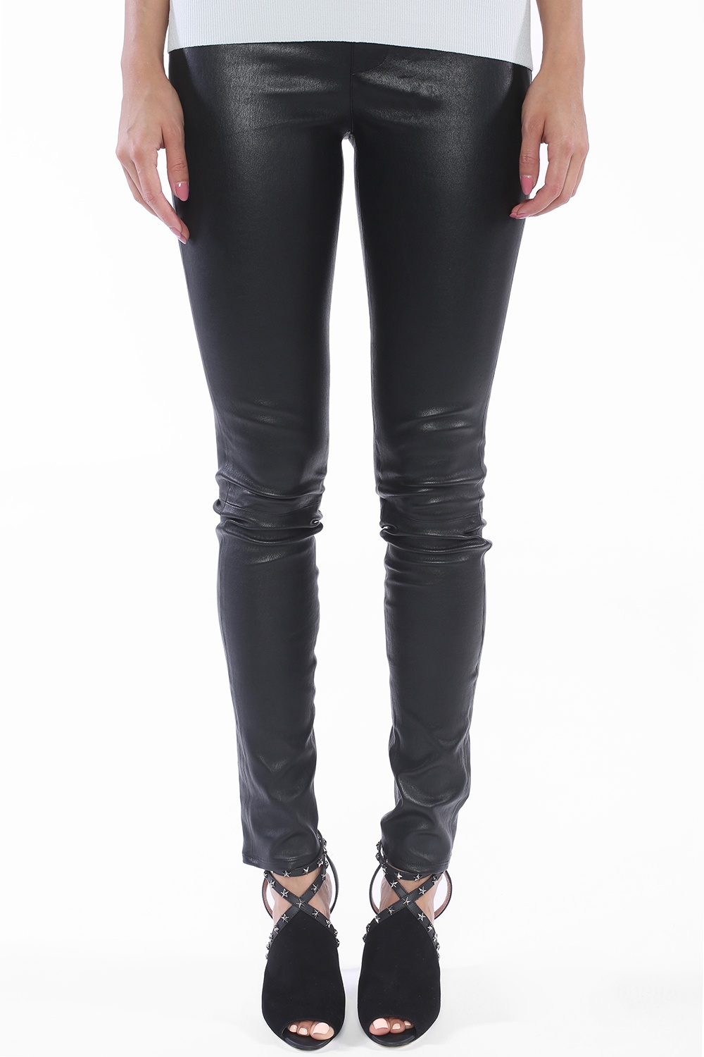 Helmut lang leather outlet leggings